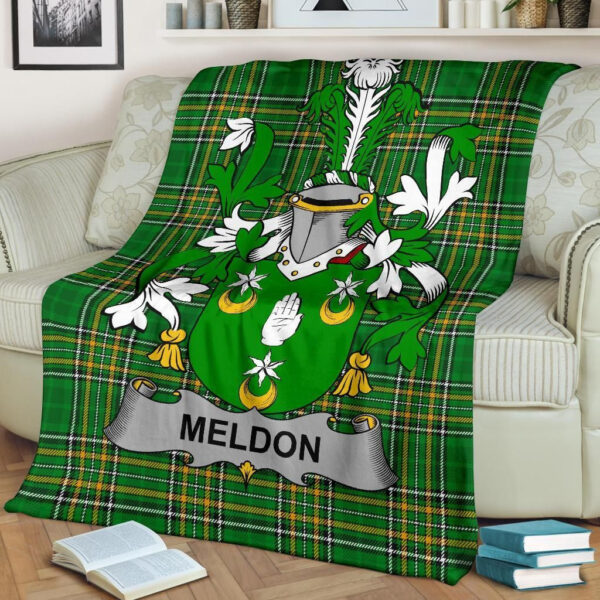 Ireland Premium Blanket - Meldon or Muldoon Ireland Blanket Irish National Tartan - Image 2