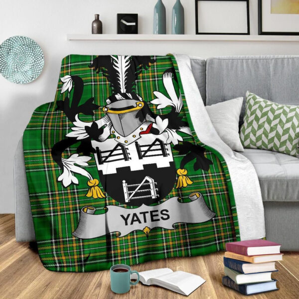 Ireland Premium Blanket - Yeates Ireland Blanket Irish National Tartan - Image 3