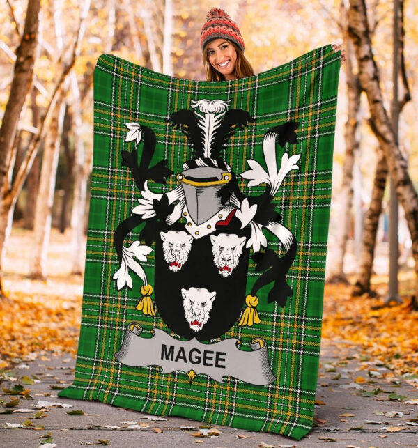 Ireland Premium Blanket - Magee or McGee Ireland Blanket Irish National Tartan - Image 4