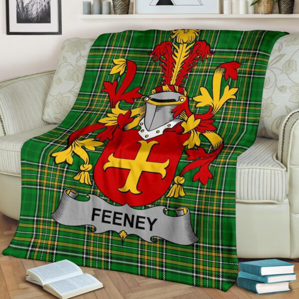 Ireland Premium Blanket - Feeney or O'Feney Ireland Blanket Irish National Tartan - Image 2