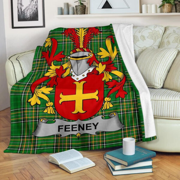 Ireland Premium Blanket - Feeney or O'Feney Ireland Blanket Irish National Tartan