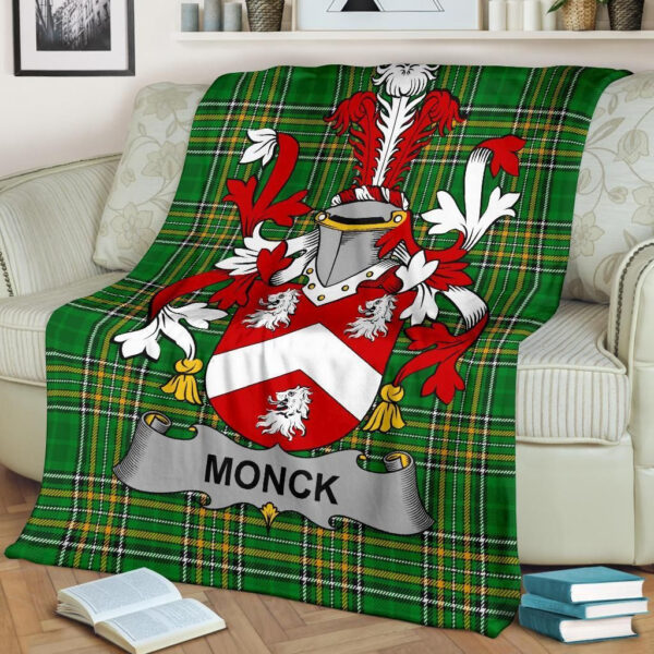 Ireland Premium Blanket - Monck or Moncke Ireland Blanket Irish National Tartan - Image 2