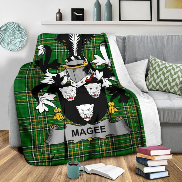 Ireland Premium Blanket - Magee or McGee Ireland Blanket Irish National Tartan - Image 3