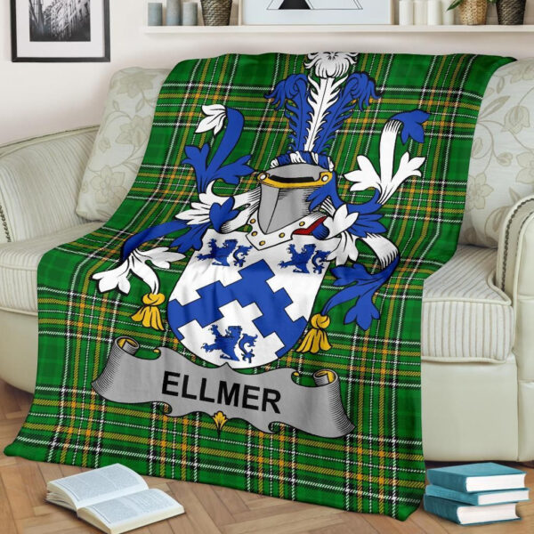 Ireland Premium Blanket - Ellmer Ireland Blanket Irish National Tartan - Image 2