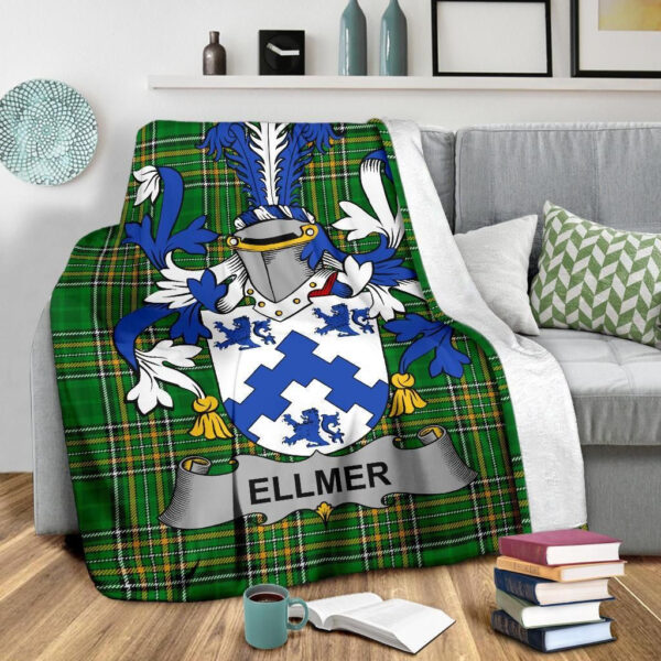 Ireland Premium Blanket - Ellmer Ireland Blanket Irish National Tartan - Image 3