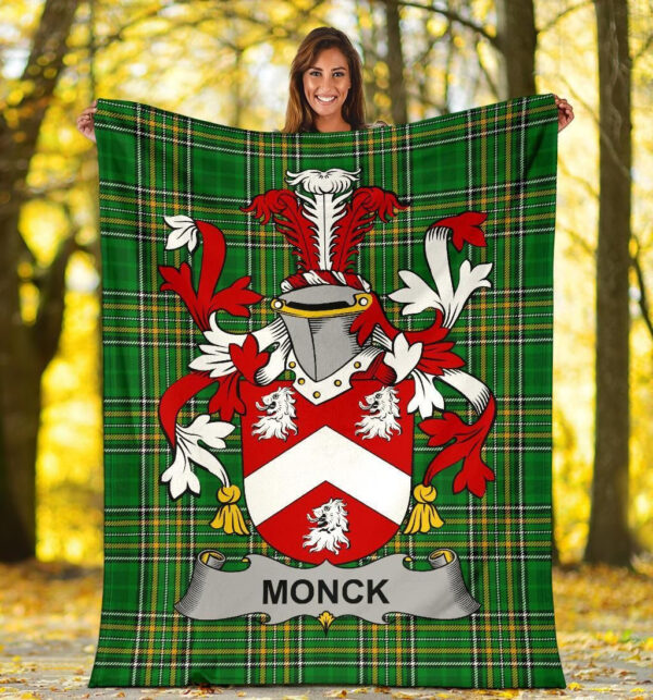 Ireland Premium Blanket - Monck or Moncke Ireland Blanket Irish National Tartan - Image 5