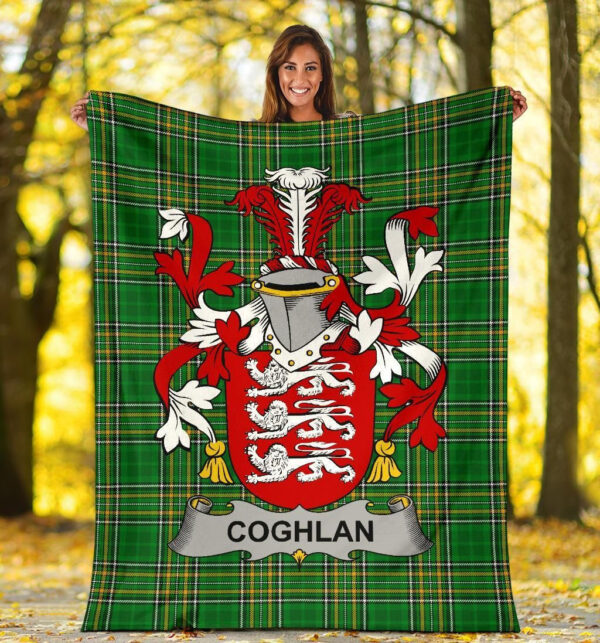 Ireland Premium Blanket - Coghlan or McCoghlan Ireland Blanket Irish National Tartan - Image 5