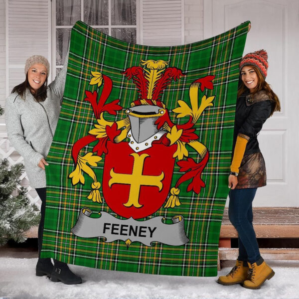 Ireland Premium Blanket - Feeney or O'Feney Ireland Blanket Irish National Tartan - Image 6