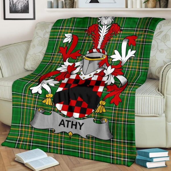 Ireland Premium Blanket - Athy Ireland Blanket Irish National Tartan - Image 2