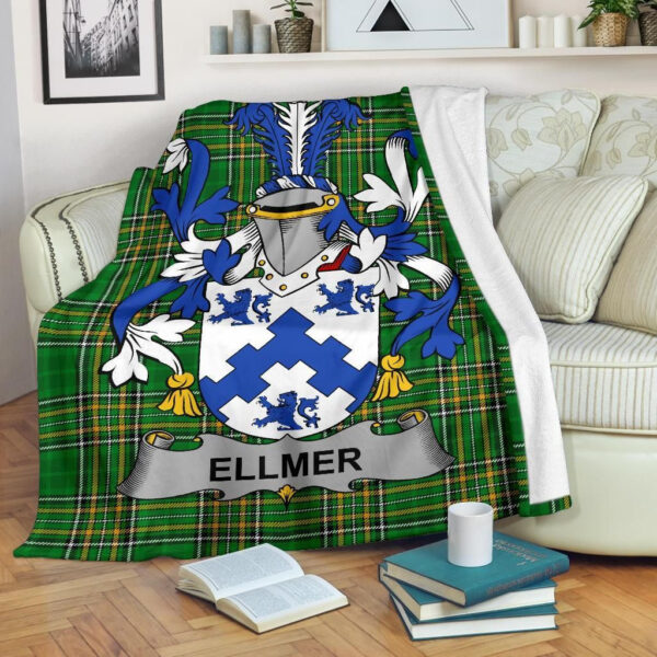 Ireland Premium Blanket - Ellmer Ireland Blanket Irish National Tartan