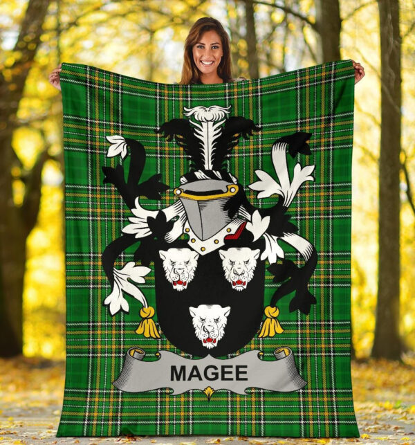 Ireland Premium Blanket - Magee or McGee Ireland Blanket Irish National Tartan - Image 5