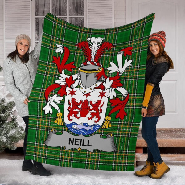 Ireland Premium Blanket - Neill or O'Neill Ireland Blanket Irish National Tartan - Image 6