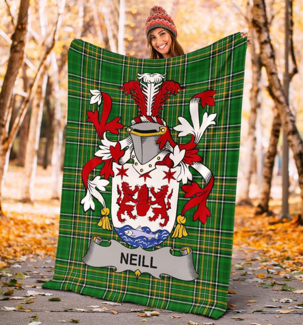 Ireland Premium Blanket - Neill or O'Neill Ireland Blanket Irish National Tartan - Image 4