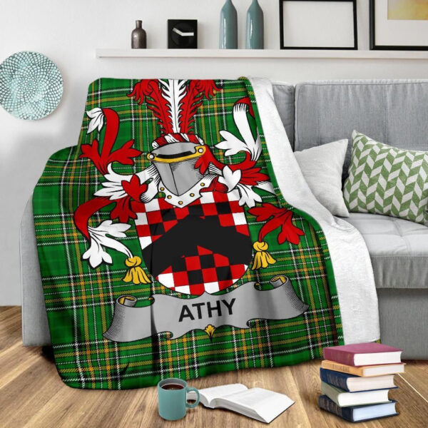 Ireland Premium Blanket - Athy Ireland Blanket Irish National Tartan - Image 3