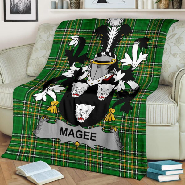 Ireland Premium Blanket - Magee or McGee Ireland Blanket Irish National Tartan - Image 2