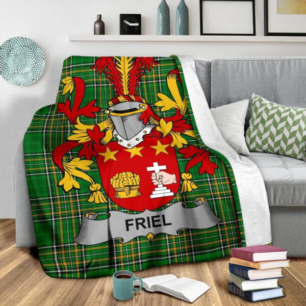 Ireland Premium Blanket - Friel or O'Friel Ireland Blanket Irish National Tartan - Image 3