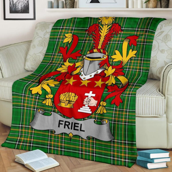 Ireland Premium Blanket - Friel or O'Friel Ireland Blanket Irish National Tartan - Image 2