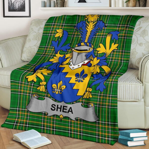 Ireland Premium Blanket - Shea or O'Shee Ireland Blanket Irish National Tartan - Image 2