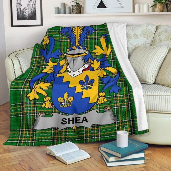 Ireland Premium Blanket - Shea or O'Shee Ireland Blanket Irish National Tartan