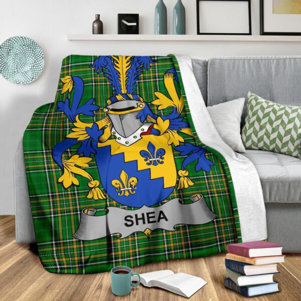 Ireland Premium Blanket - Shea or O'Shee Ireland Blanket Irish National Tartan - Image 3