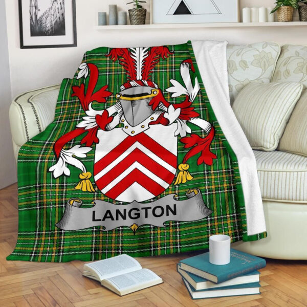 Ireland Premium Blanket - Langton Ireland Blanket Irish National Tartan