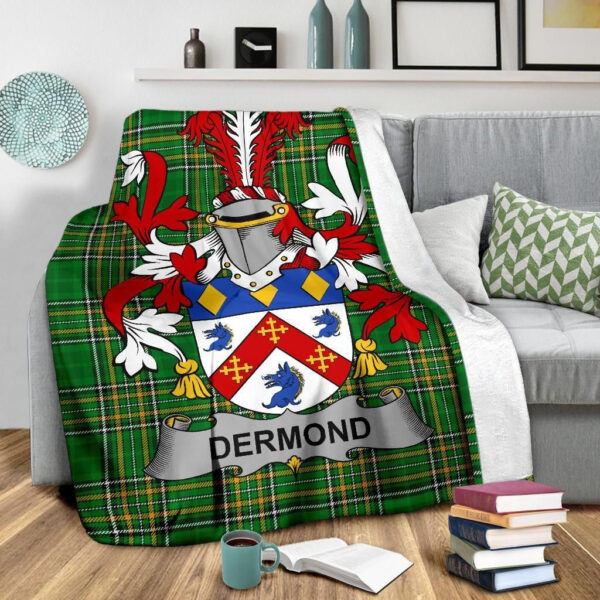 Ireland Premium Blanket - Dermond or O'Dermond Ireland Blanket Irish National Tartan - Image 3