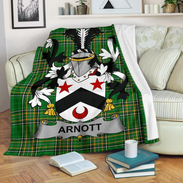 Ireland Premium Blanket - Arnott Ireland Blanket Irish National Tartan