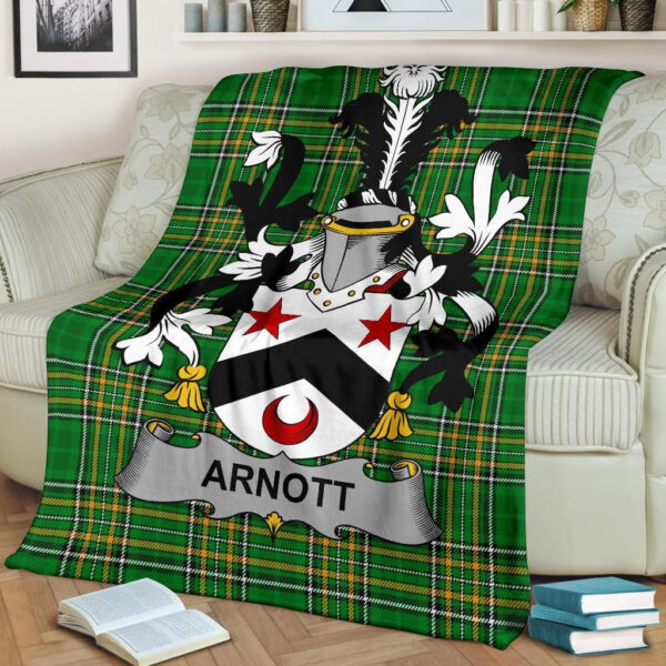 Ireland Premium Blanket - Arnott Ireland Blanket Irish National Tartan - Image 2