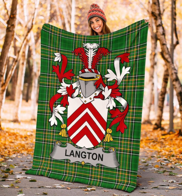 Ireland Premium Blanket - Langton Ireland Blanket Irish National Tartan - Image 4