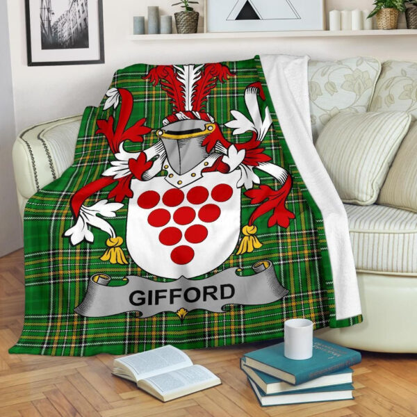 Ireland Premium Blanket - Gifford Ireland Blanket Irish National Tartan