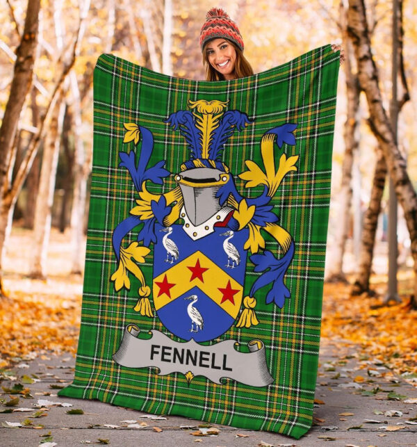 Ireland Premium Blanket - Fennell or O'Fennell Ireland Blanket Irish National Tartan - Image 4