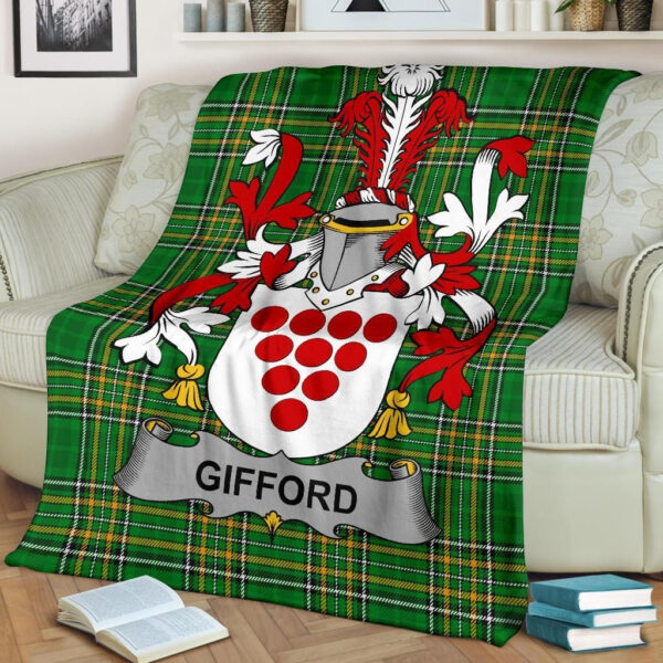 Ireland Premium Blanket - Gifford Ireland Blanket Irish National Tartan - Image 2