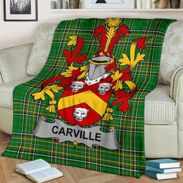 Ireland Premium Blanket - Carville or McCarville Ireland Blanket Irish National Tartan - Image 2