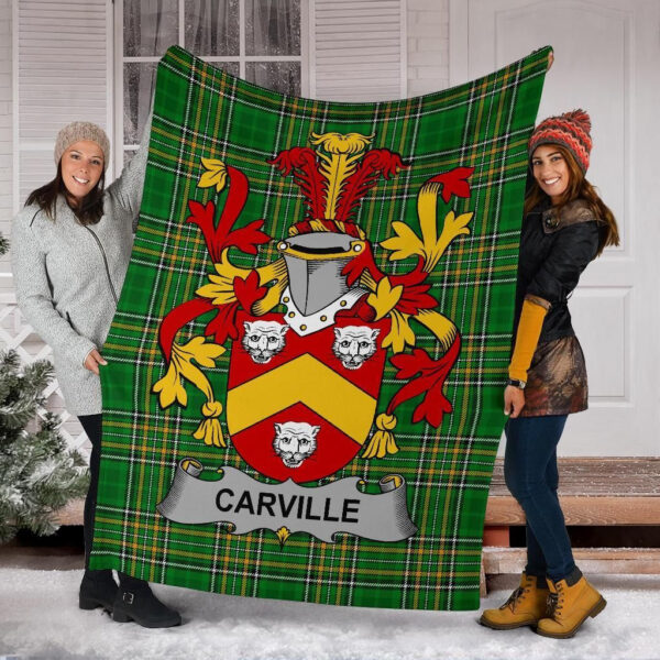 Ireland Premium Blanket - Carville or McCarville Ireland Blanket Irish National Tartan - Image 6