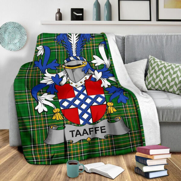 Ireland Premium Blanket - Taaffe Ireland Blanket Irish National Tartan - Image 3