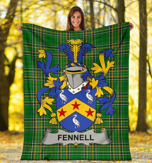 Ireland Premium Blanket - Fennell or O'Fennell Ireland Blanket Irish National Tartan - Image 5