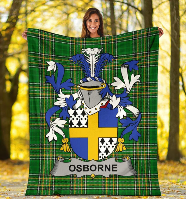 Ireland Premium Blanket - Osborne Ireland Blanket Irish National Tartan - Image 5