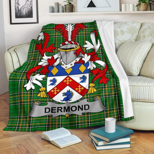 Ireland Premium Blanket - Dermond or O'Dermond Ireland Blanket Irish National Tartan