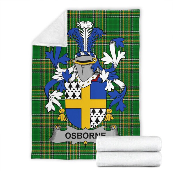 Ireland Premium Blanket - Osborne Ireland Blanket Irish National Tartan - Image 7