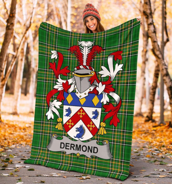 Ireland Premium Blanket - Dermond or O'Dermond Ireland Blanket Irish National Tartan - Image 4