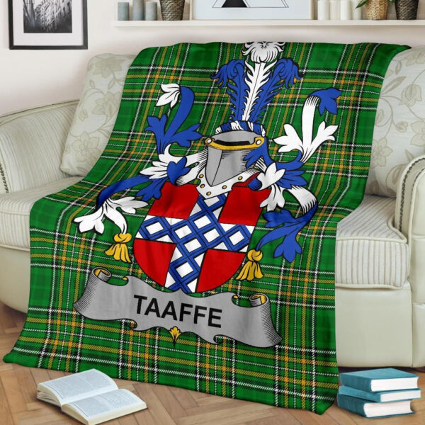 Ireland Premium Blanket - Taaffe Ireland Blanket Irish National Tartan - Image 2