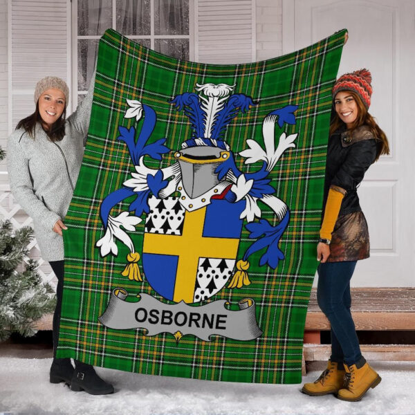 Ireland Premium Blanket - Osborne Ireland Blanket Irish National Tartan - Image 6