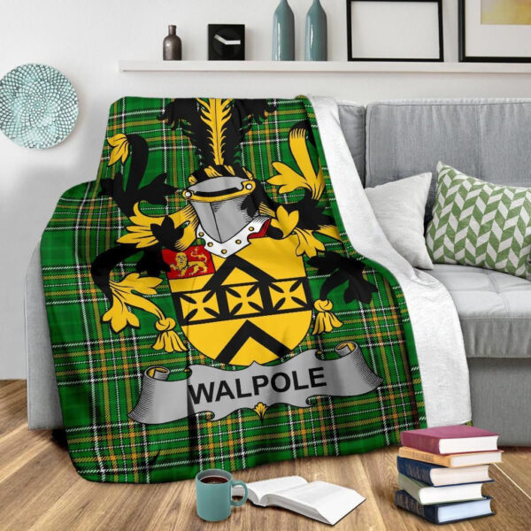 Ireland Premium Blanket - Walpole Ireland Blanket Irish National Tartan - Image 3