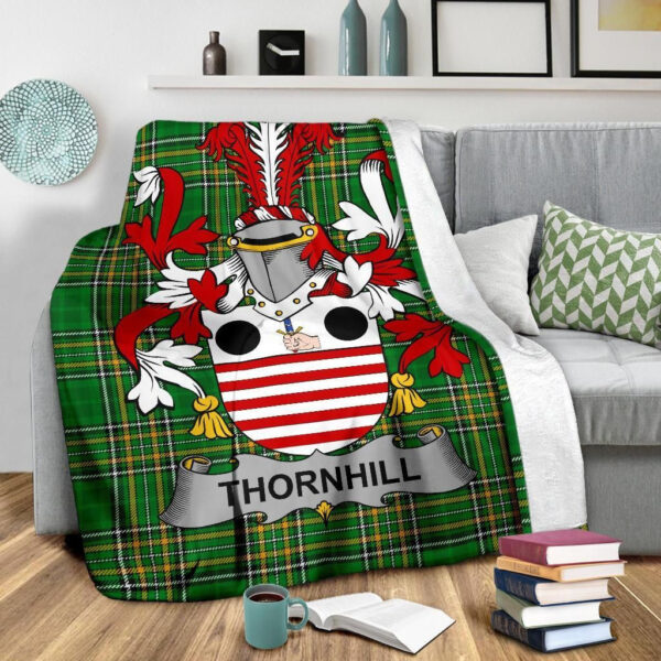 Ireland Premium Blanket - Thornhill Ireland Blanket Irish National Tartan - Image 3