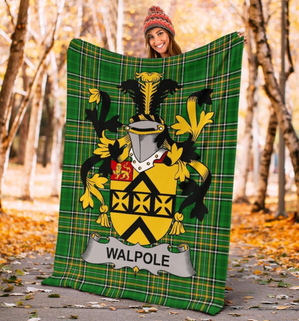 Ireland Premium Blanket - Walpole Ireland Blanket Irish National Tartan - Image 4