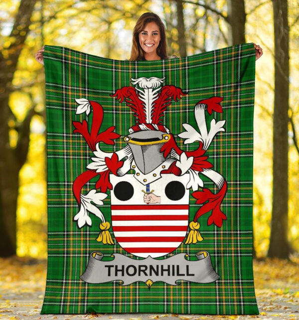 Ireland Premium Blanket - Thornhill Ireland Blanket Irish National Tartan - Image 5