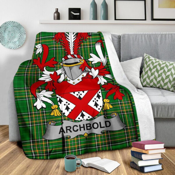 Ireland Premium Blanket - Archbold Ireland Blanket Irish National Tartan - Image 3