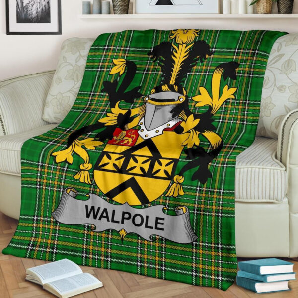 Ireland Premium Blanket - Walpole Ireland Blanket Irish National Tartan - Image 2