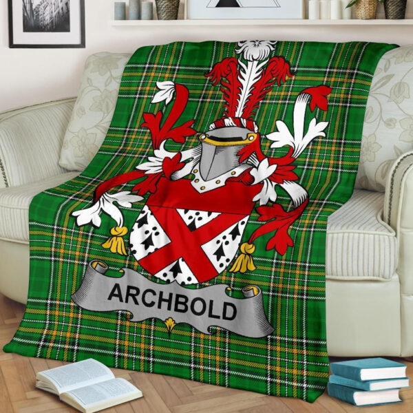 Ireland Premium Blanket - Archbold Ireland Blanket Irish National Tartan - Image 2