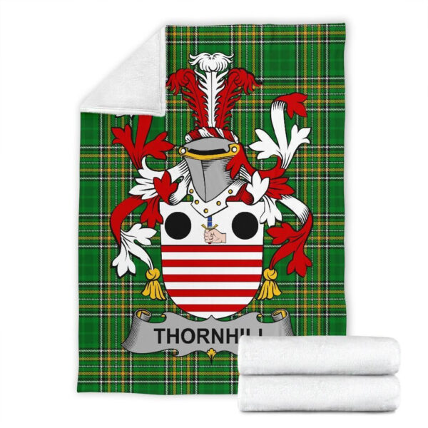 Ireland Premium Blanket - Thornhill Ireland Blanket Irish National Tartan - Image 7